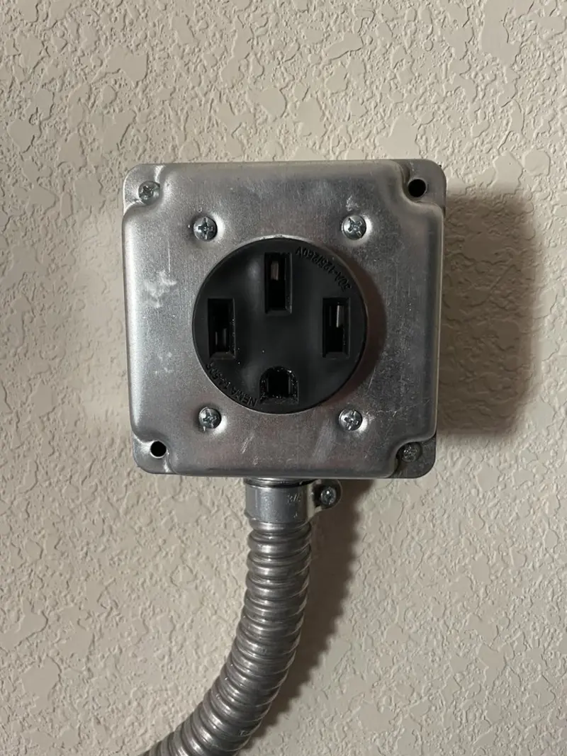 NEMA 14-50 outlet installed for Electrical Panel Upgrade in Herculaneum